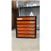 Image 1 : Papco 6-Drawer Parts Cabinet with Blind Rivets, Snap Rings, Drain Plugs, and Cotter Pins