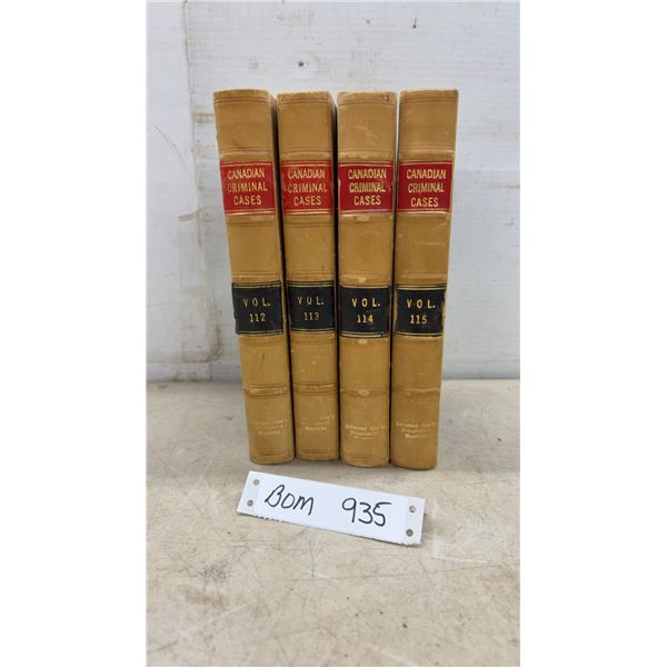 Four Antique Leather Bound Law Books