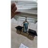 Image 3 : Mid-Century Modern Table Lamp with Tiered Shade and Two Planters