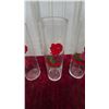 Image 5 : Six Red Rose Tea Glasses
