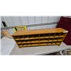 Image 5 : Vintage Wood 30-Compartment Mail Sorter or Cubby Shelf, 45”×18”×9”