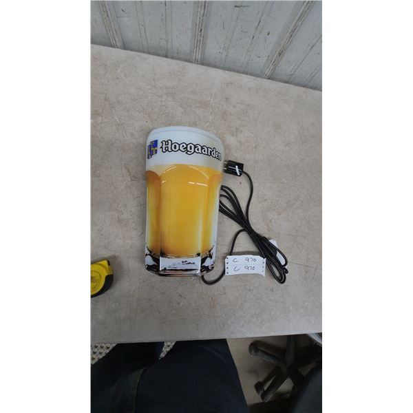 Hoegaarden Beer Sign 13”×8”