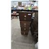 Image 1 : Four-Drawer stackable Wooden Filing Cabinet with Brass Hardware. 51”×18”×24”