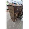 Image 2 : Four-Drawer stackable Wooden Filing Cabinet with Brass Hardware. 51”×18”×24”
