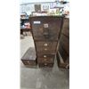Image 1 : Stack of 4 Antique Wooden filing Drawers, 51”×18”×24”
