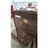 Image 4 : Stack of 4 Antique Wooden filing Drawers, 51”×18”×24”