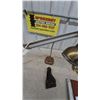Image 2 : Assorted desk Lamps, Vintage Hole Punch, and office Album