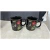 Image 5 : New Morning Glory Lacquerware Tray Set, 4 Mugs, and Spice Rack