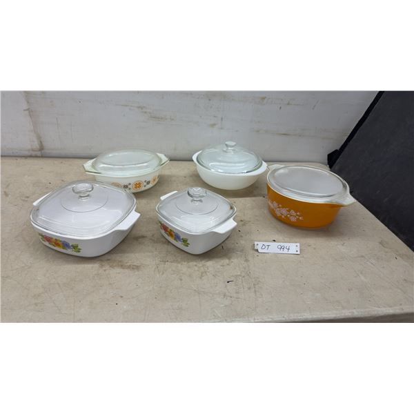 CorningWare and Pyrex Casserole Dishes