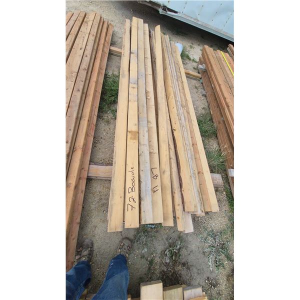 72x. 2”×4”×10' boards
