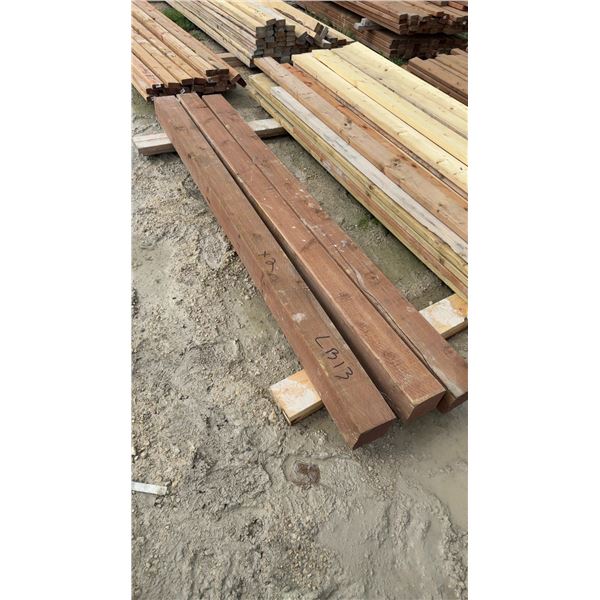 Mixed Lumber: Pressure-Treated Posts and 28 Assorted Boards