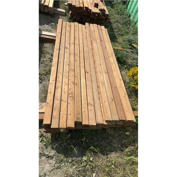 55 Brown Pressure Treated Lumber 2 × 4 × 8ft