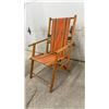 Image 3 : Pair of Vintage Mid-Century Wooden Folding Deck Chairs with Striped Canvas Seats