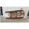 Image 4 : Vintage Flexible Flyer-Style Child's Sled with Wooden Deck and Red Metal Runners