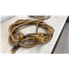Image 9 : Four Bundles of Rope, Yellow Synthetic Tow Rope, Natural Hemp Rope
