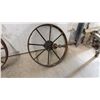 Image 3 : Pair of Antique Cast Iron Spoked Wheels for Wheel Barrow, 16”