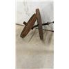 Image 5 : Pair of Antique Cast Iron Spoked Wheels for Wheel Barrow, 16”