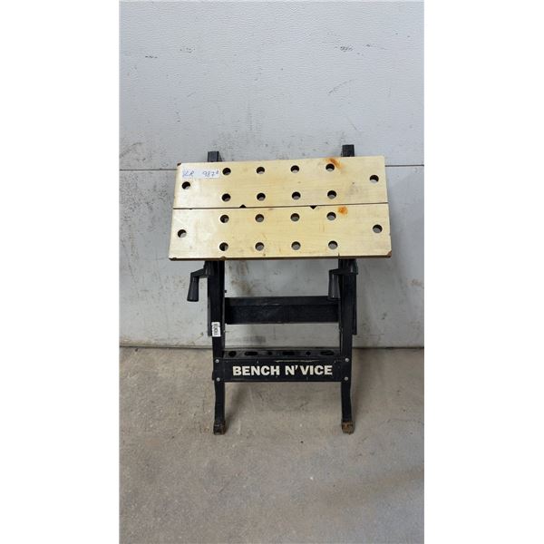 Bench N' Vice Portable Folding Workbench With Vise