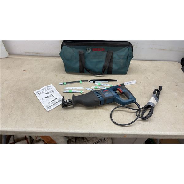 Bosch RS325 12-Amp Corded Reciprocating Saw with Blades, Manual, and Carrying Bag