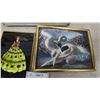 Image 5 : Michelle Coblentz Fairy Art, Framed Ballerina Print, and 2 Framed Silhouette Art Pieces