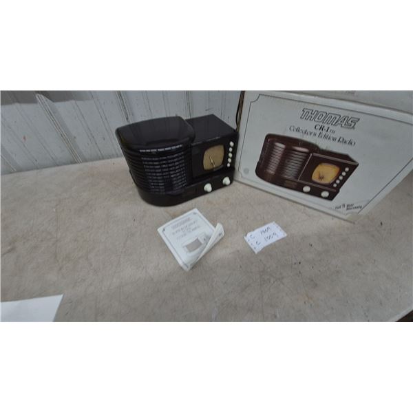 Thomas CR-1TH Collector's Edition Radio with Manual and Box