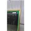 Image 2 : Lighted shadow box with Green Trim and Gold Frame, lights up. 24”×36”