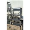 Image 2 : Two Metal Industrial Shelving Units, 7-Shelf and 4-Shelf