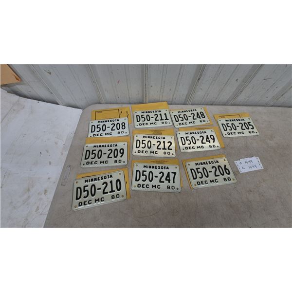 Minnesota D50-Series License Plates, 10x