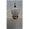 Image 3 : Elgin Desk Clock and Stand, Sub-Second Dial, Brass-Tone Case and Stand