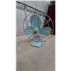 Image 2 : Electrohome "Long Life" Fan, Abstract Bronze Sculpture, and Ceramic Sailboat lamp