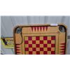 Image 2 : Vintage Carrom and Backgammon Board with Chess/Checkers and Crokinole