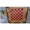 Image 3 : Vintage Carrom and Backgammon Board with Chess/Checkers and Crokinole