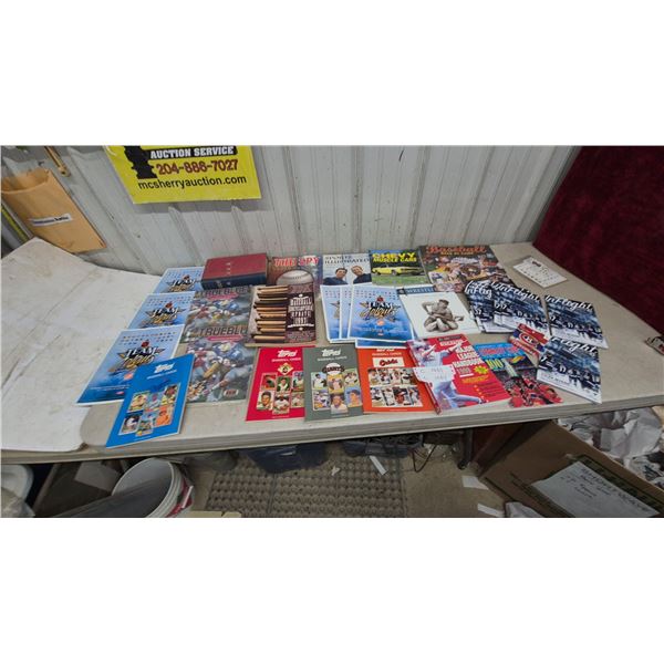 Baseball and Sports Memorabilia Lot: Topps Baseball Cards, True Blue, Sports Illustrated