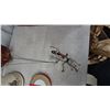 Image 2 : Vintage Film Reels, Ceramic Car, Bulldog and Buffalo Figurines, Metal Art