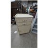 Image 2 : Rolling Metal Cabinet. 28”×19”×17” and 4-Shelf Bookcase 36”×27”×11”