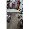 Image 5 : Vintage Dining Table and Chair, White and Red, Mid-Century Style. 29”×52”×30”