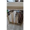 Image 7 : Old Painted Billiard Cue Rack with 12 Cues
