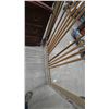 Image 9 : Old Painted Billiard Cue Rack with 12 Cues