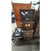 Image 1 : 4 Vintage Wood File Cabinets. Stackable