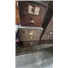 Image 2 : 4 Vintage Wood File Cabinets. Stackable