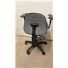 Image 3 : Grey Task Chair with Adjustable Armrests and Black 5-Star Caster Base