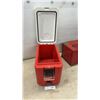 Image 5 : Plano Tackle Box, Milwaukee PACKOUT Cooler, and Red Metal Box, 10 × 11 × 9 1/2”