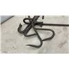 Image 2 : Collection of Hand-Forged Heavy-Duty Metal Grappling, Drag, Meat Hooks