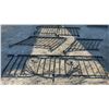 Image 1 : Assorted Wrought Iron Railings: Decorative Panel, 2 Stair Railings, 2 Straight Panels