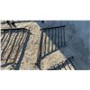 Image 4 : Assorted Wrought Iron Railings: Decorative Panel, 2 Stair Railings, 2 Straight Panels