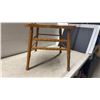 Image 2 : Antique Oak Pressback Side Chair with Carved Scroll Motifs and Turned Spindles