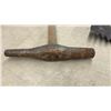 Image 4 : Antique Railway: Spike Driver and Toothed Ice Scraper with Wooden Handles