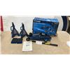 Image 1 : Certified Trolley Jack and Axle Stand Combo Kit, 2-Ton Capacity, with Wheel Chocks and Manual