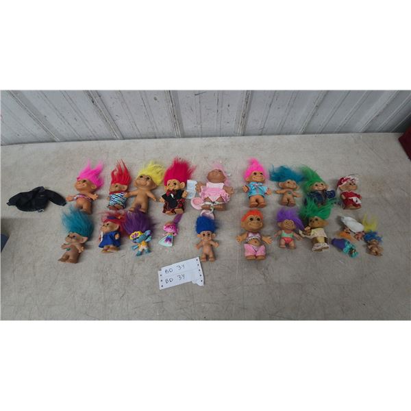 Assorted Troll Dolls: Dam, Russ, and DreamWorks