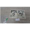 Image 1 : Vintage 1950s Quaker Oats Toronto Maple Leafs NHL Photo Lot: Ted Kennedy and Bill Ezimicki